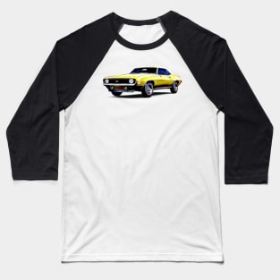 Camaro 69 Cartoon Baseball T-Shirt